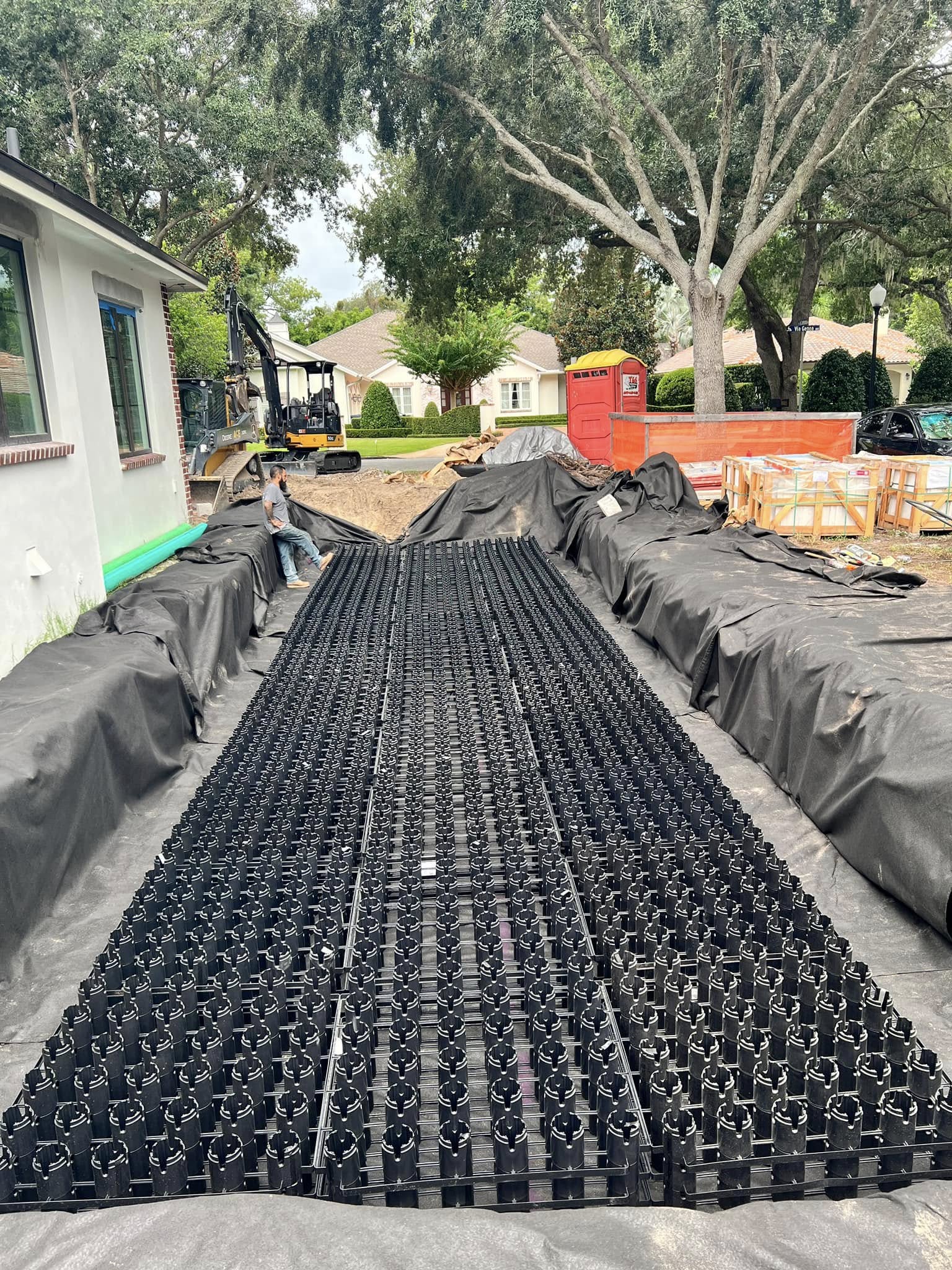Engineered base and drainage preparation
