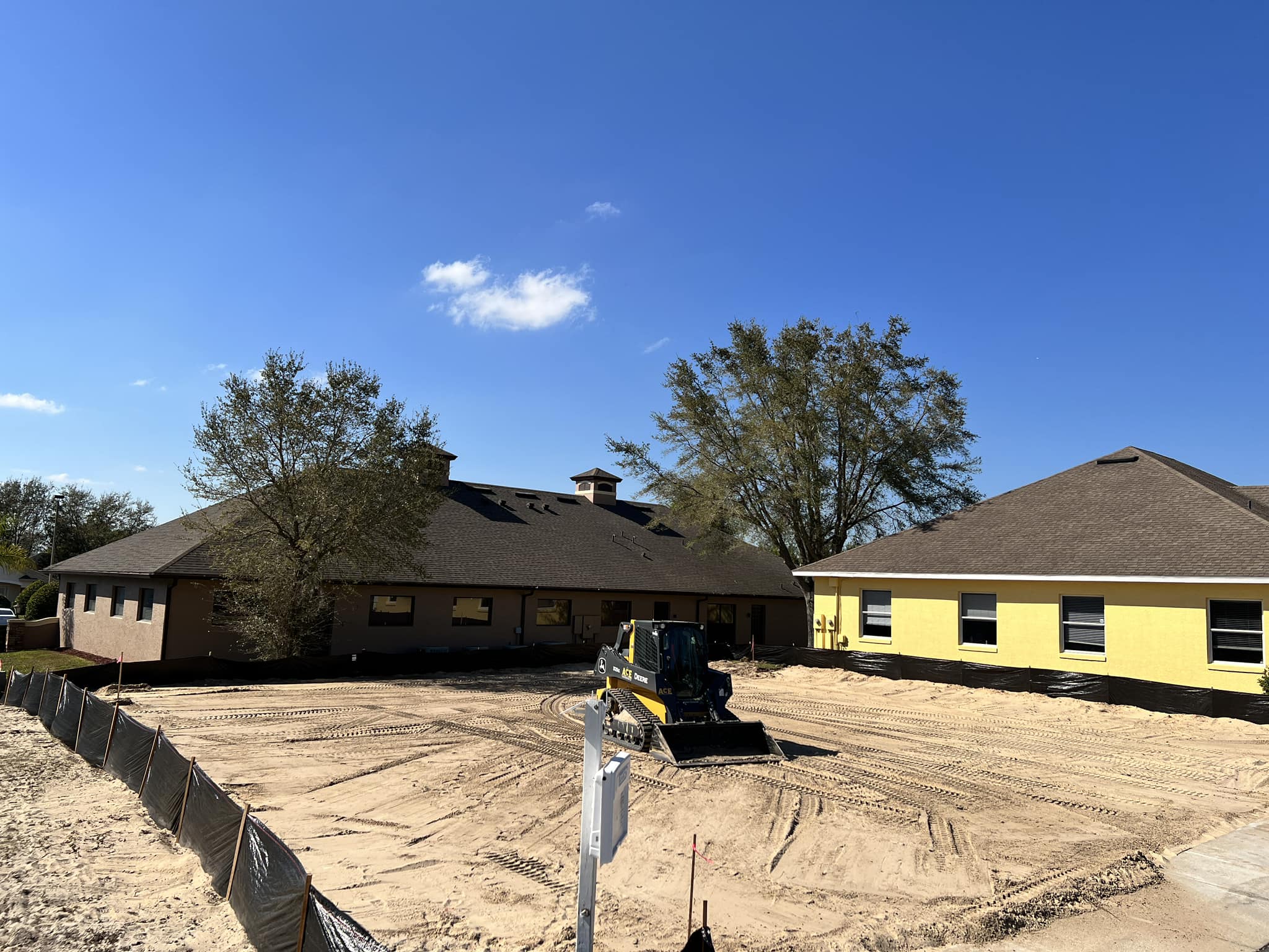 Prepared construction site ready for the next phase
