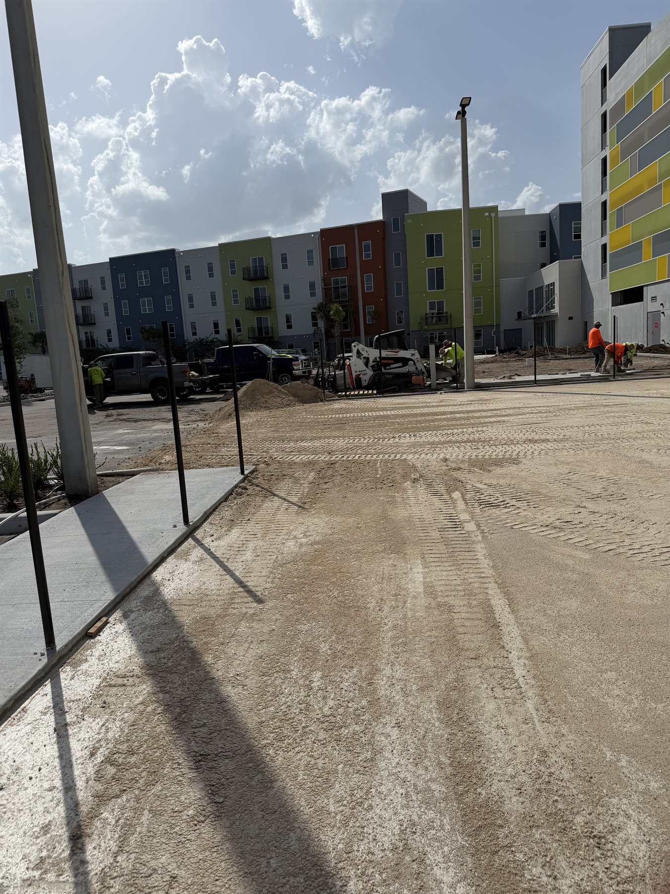 Laser grading and court construction project photo 3