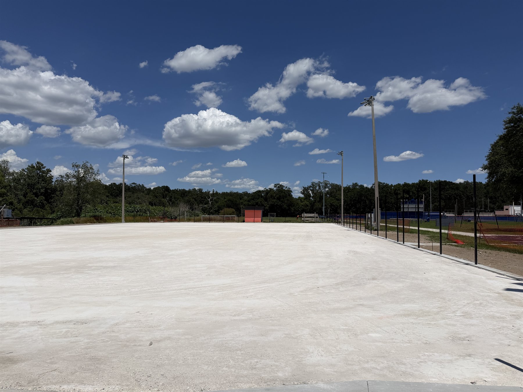 Laser grading and court construction project photo 5